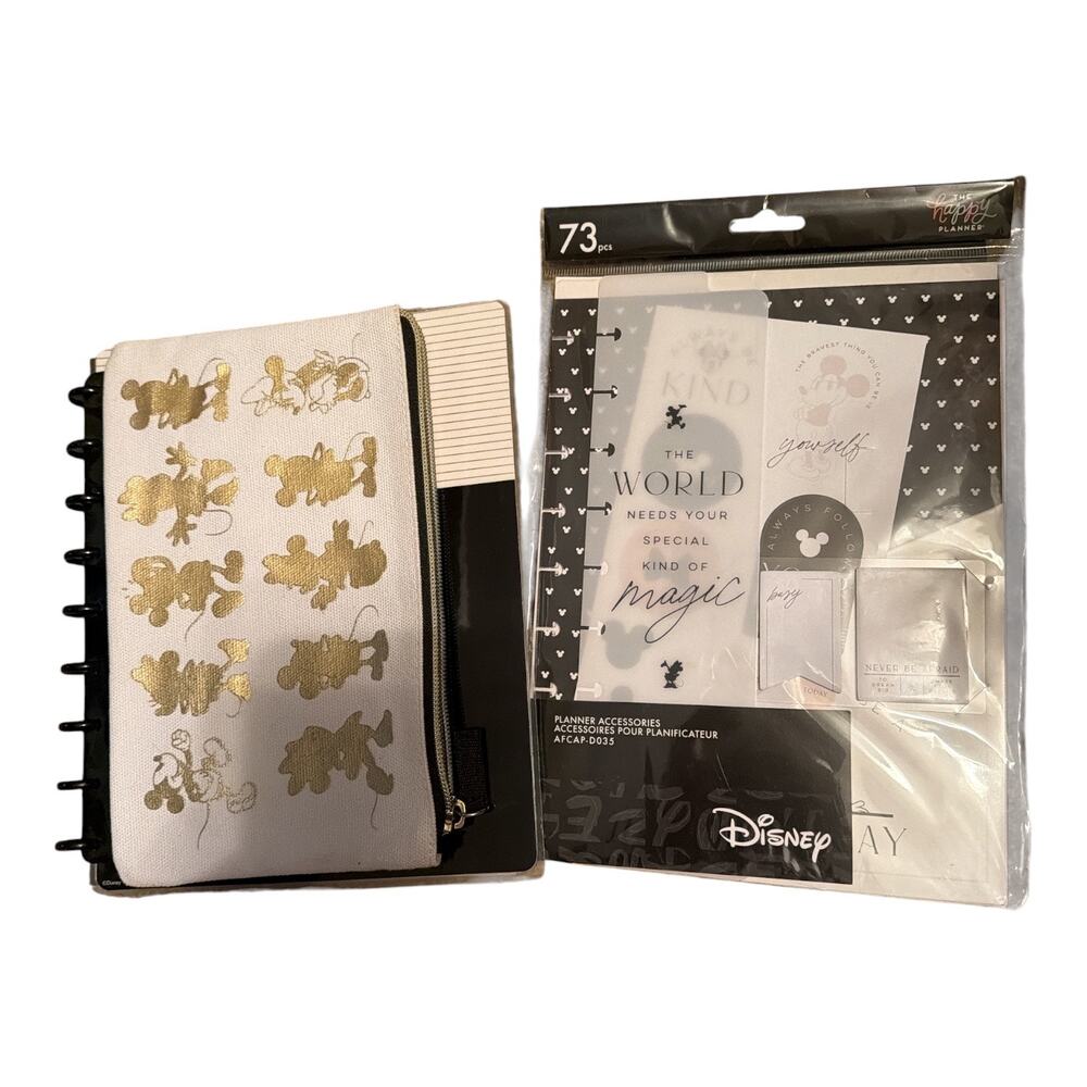 The Happy Planner Disney Pencil Pouch Notebook 73 Piece Planner Accessories